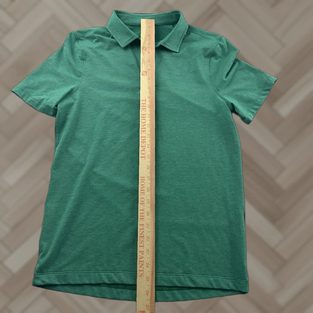 Lululemon Lululemon Evolution Short Sleeve Button Front Polo Shirt Men's S Green Shirt Size US S / EU 44-46 / 1 - 1 Thumbnail