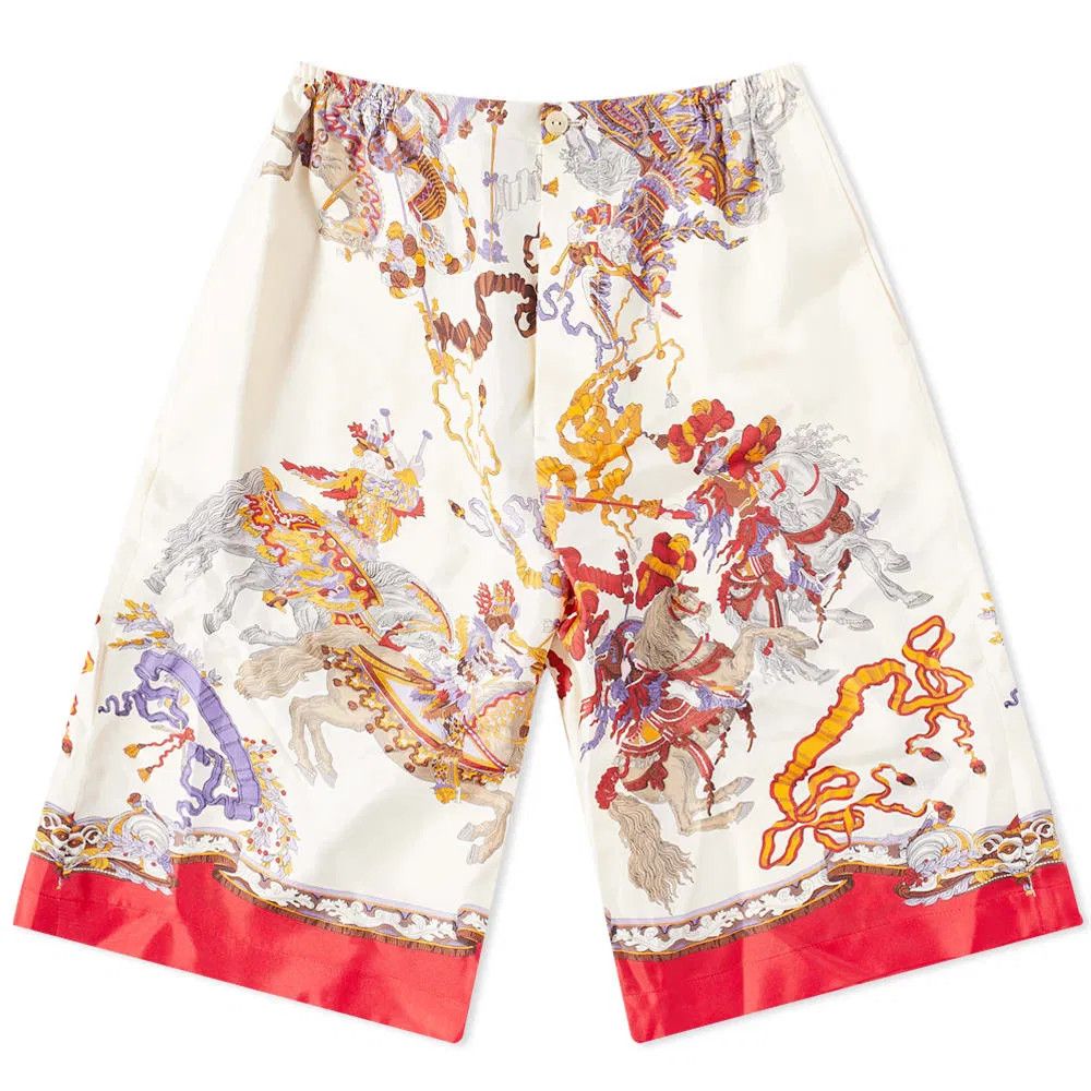 Gucci o1mt1gz0525 Silk Short With Roi Soleil Print in Multicolor Size US 28 / EU 44 - 1 Preview