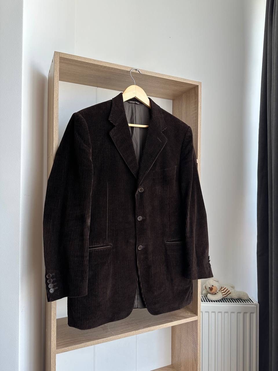 Canali × Vintage Vintage Men’s Brown Velvet Smoking Jacket Blazer Canali Size 50R - 13 Thumbnail