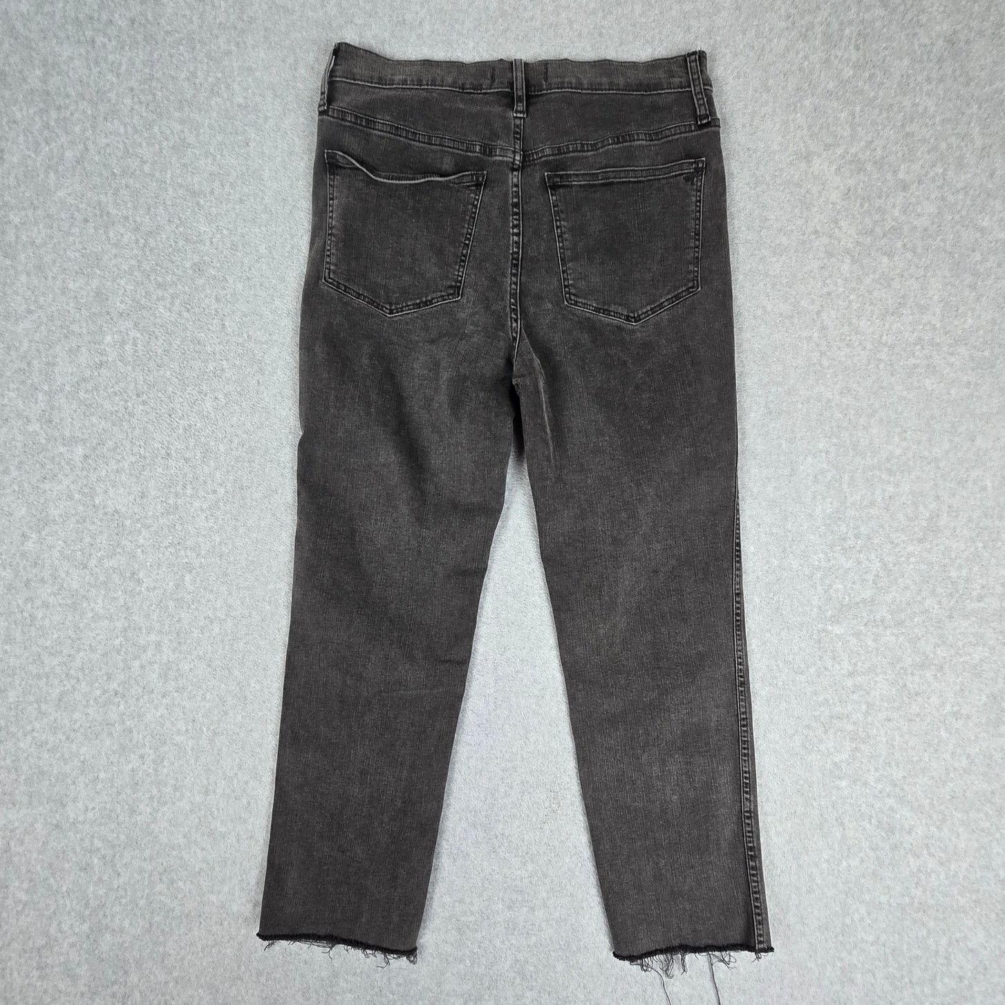 Madewell Madewell 29x25 Black Stovepipe Jeans Raw Hem Size 29" - 3 Thumbnail