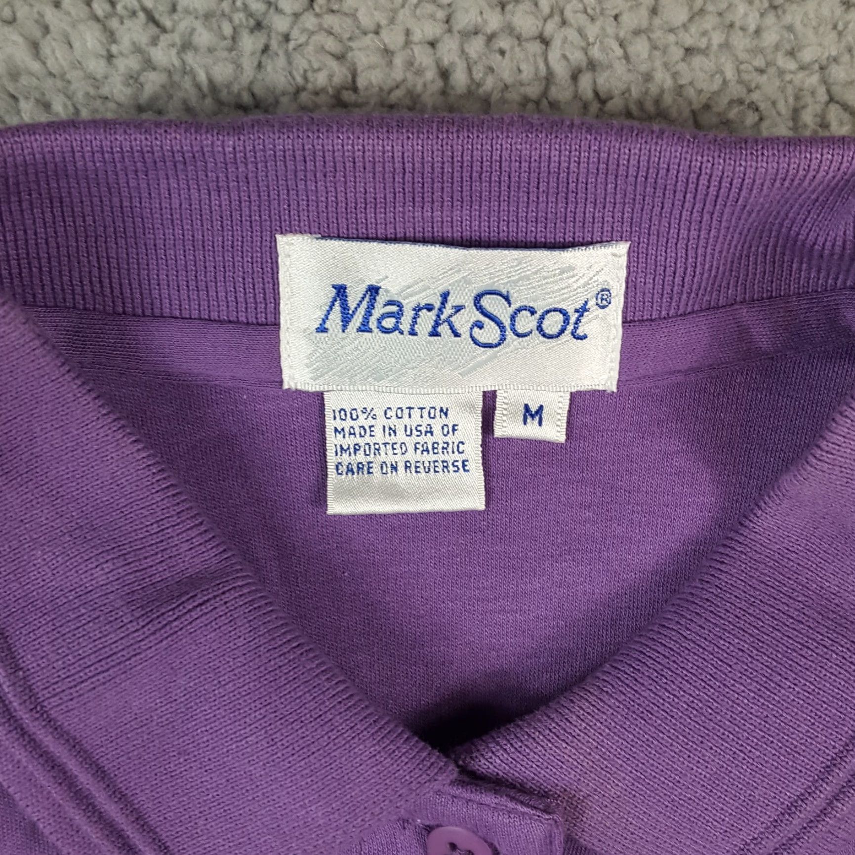 Vintage Purple Preppy Athletic Women's Size M Button Collar Golf Polo Pullover Shirt Size M / US 6-8 / IT 42-44 - 6 Thumbnail