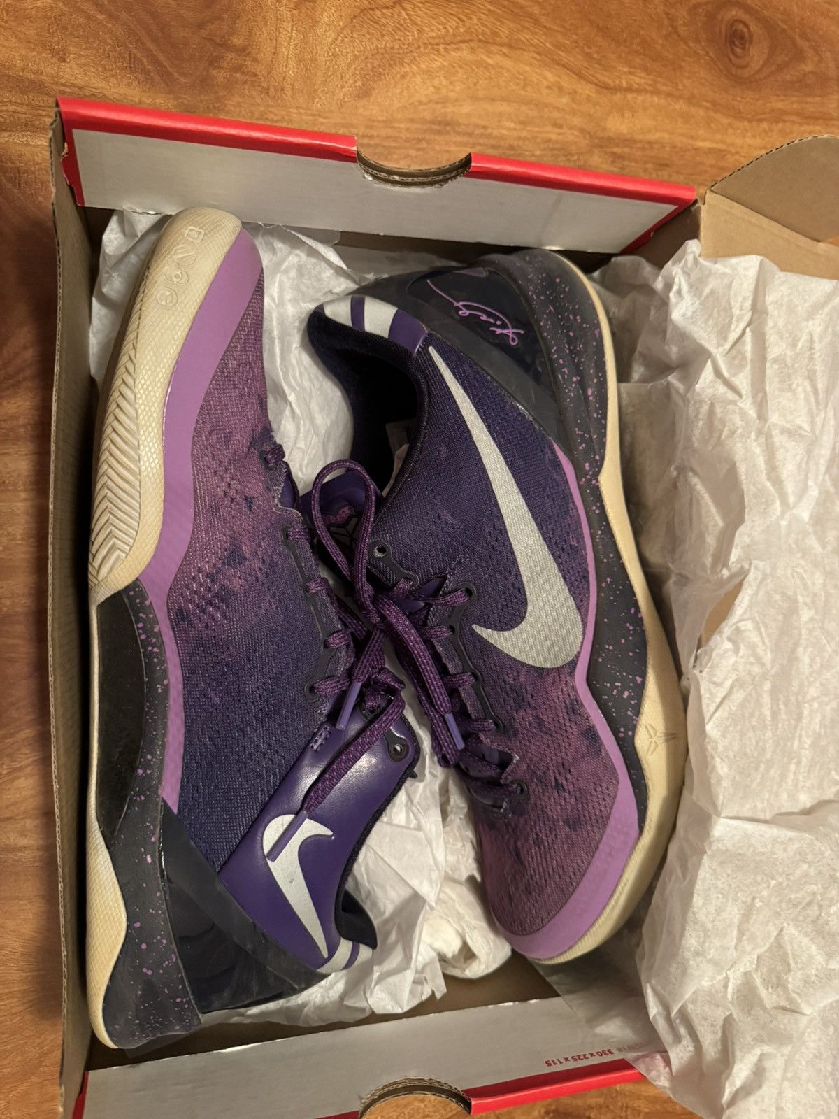 Nike Kobe 8 Court Purple Size US 11.5 / EU 44-45 - 1 Thumbnail