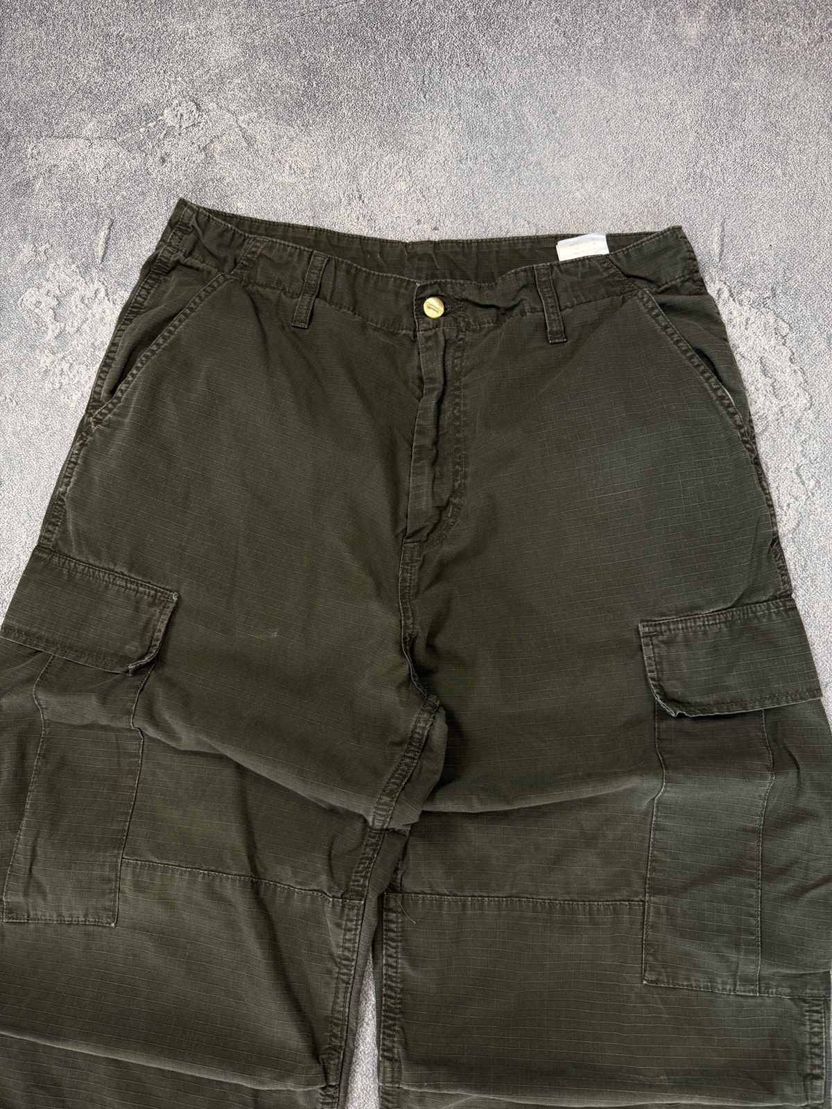 Carhartt Y2K Crazy Carhartt Distress Cargo Pants Size US 32 / EU 48 - 3 Thumbnail