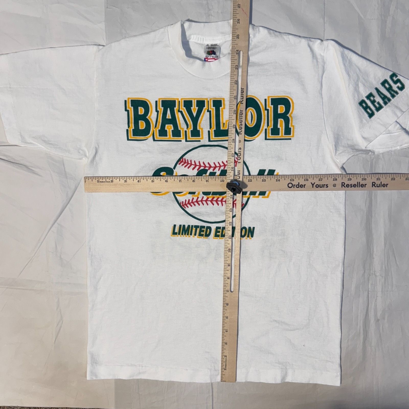 Fruit Of The Loom Vintage Baylor Bears University Softball Team Tshirt - M Whi Size US M / EU 48-50 / 2 - 4 Thumbnail