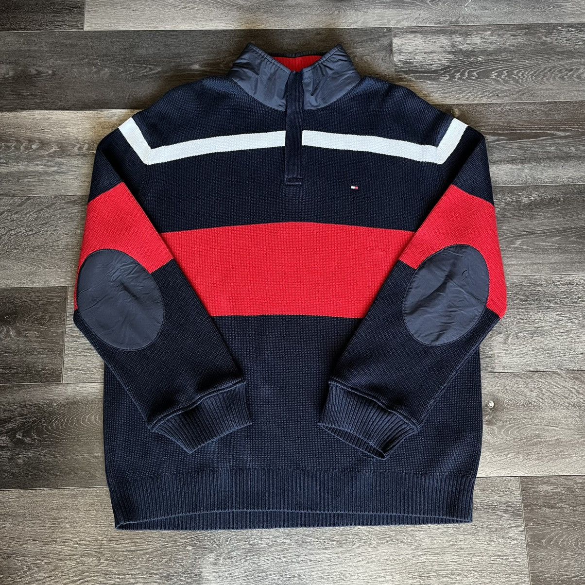 Tommy Hilfiger Tommy Hilfiger Yacht Club Quarter Zip Premium Cotton Sweater Size US XXL / EU 58 / 5 - 1 Thumbnail