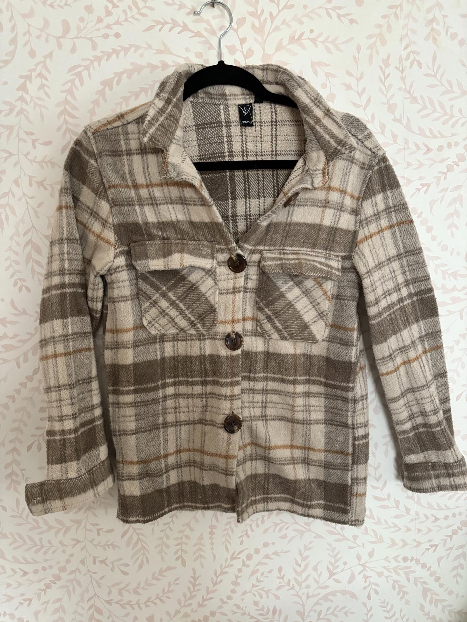 Other Windsor Warm Plaid Button-Up Shirt - Stylish and Cozy L Size L / US 10 / IT 46 - 1 Thumbnail