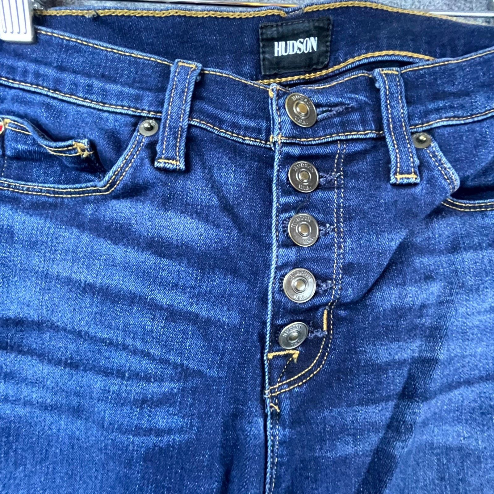 Hudson Hudson Jeans Womens 27 Blue Ciara High Rise Super Skinny Size 27" / US 4 / IT 40 - 4 Thumbnail