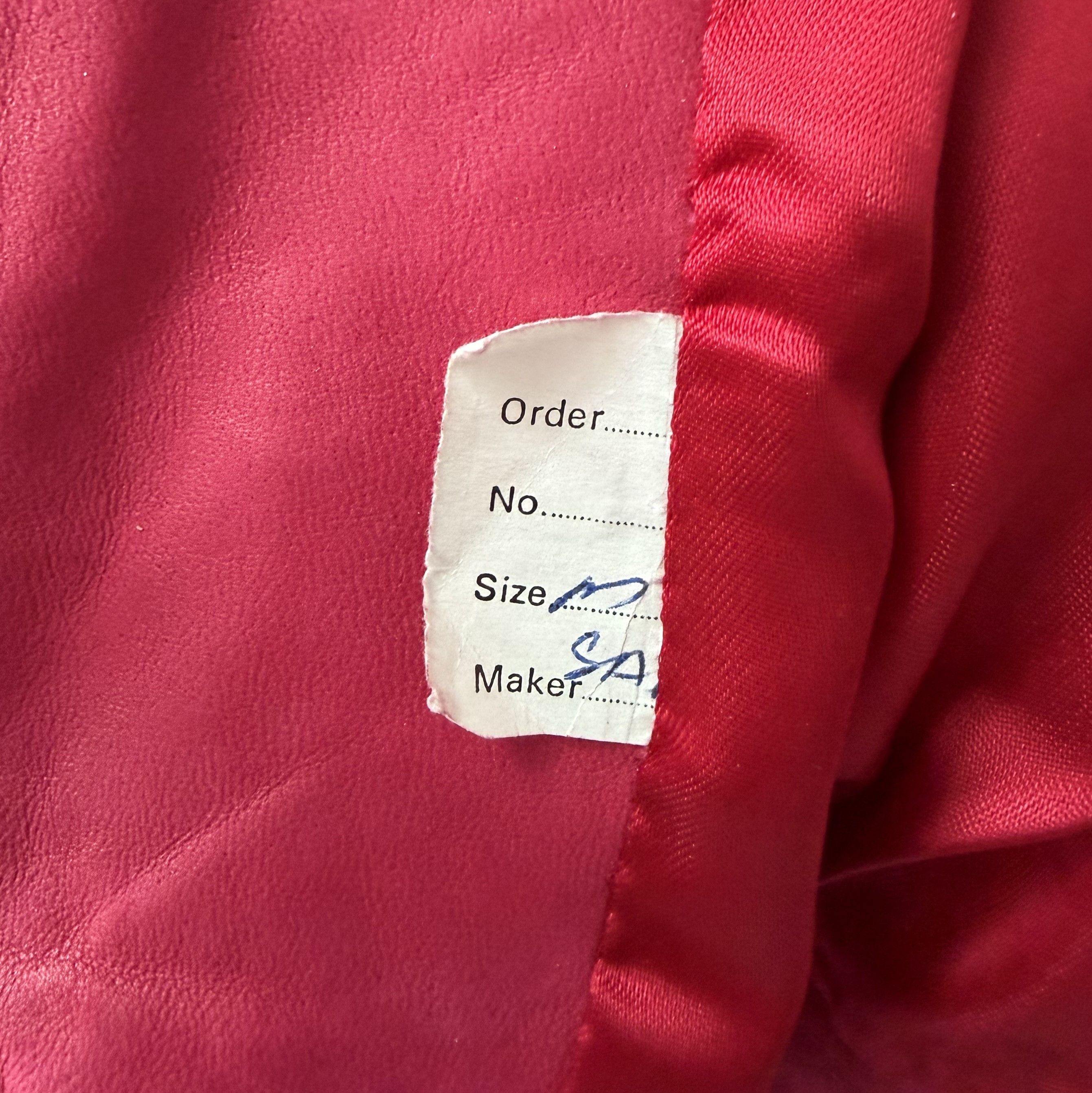 Other DECK HAND by WHITEBOYS Vintage Leather Pink Cropped Jacket Size M / US 6-8 / IT 42-44 - 13 Thumbnail