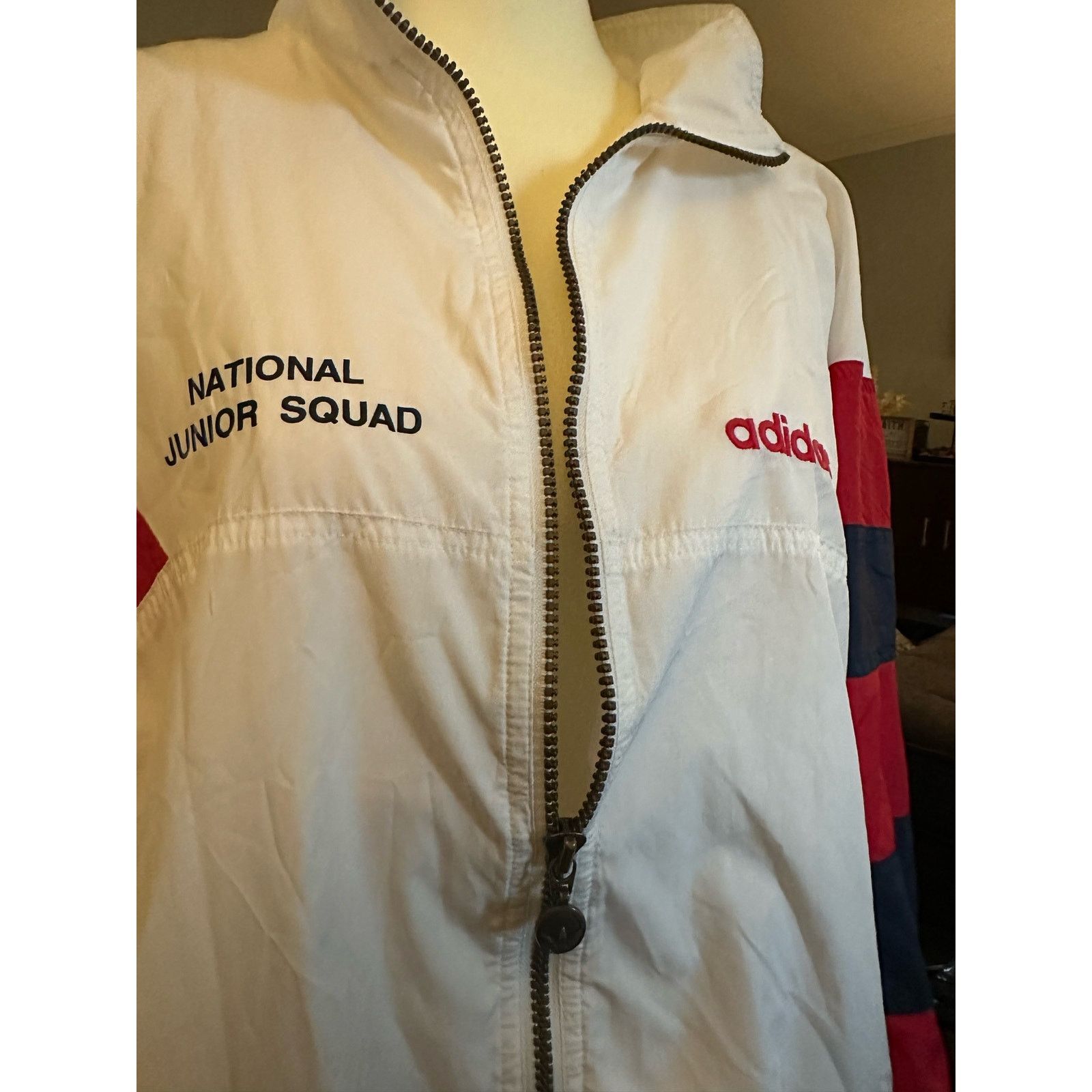Adidas Adidas Vintage USA National Junior Squad Windbreaker, Size L Size US L / EU 52-54 / 3 - 7 Thumbnail