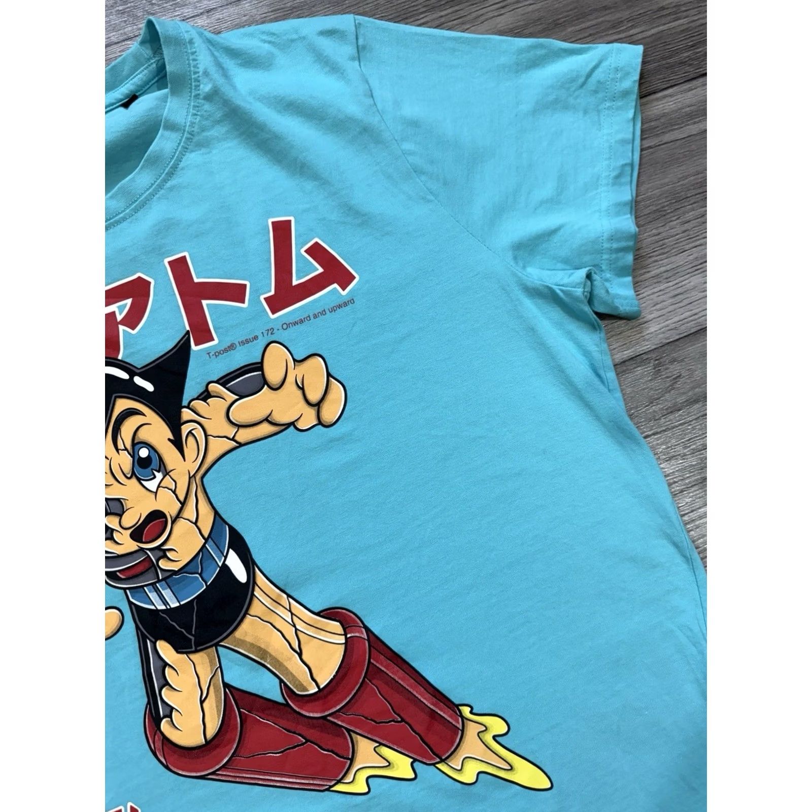 Vintage VINTAGE? Astro Boy Onward And Upward Blue T-shirt Men’s 2XL Limited Edition Shirt Mens XXL Blue Astro Boy T-Post #172 Size US XXL / EU 58 / 5 - 6 Thumbnail