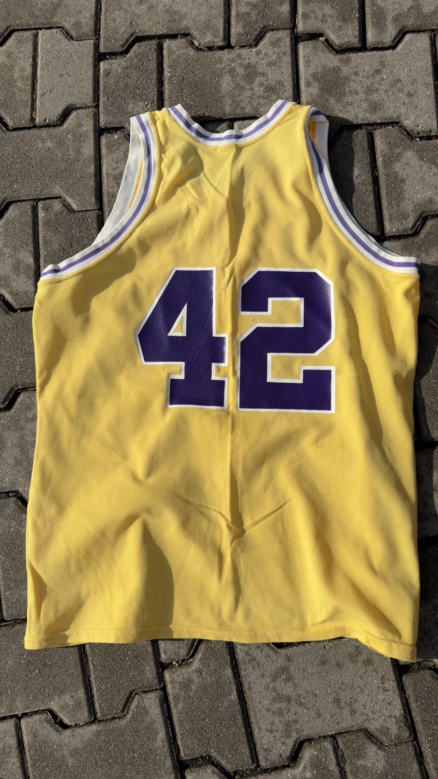 Vintage Jersey Lakers 80s Vintage Rare 42 Number James Worthy Size US XL / EU 56 / 4 - 10 Thumbnail