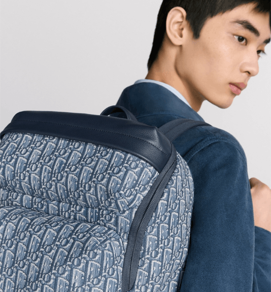 Dior o1w1db10426 1ESBA2 Size : OS / Zipped Backpack in Blue Size ONE SIZE - 6 Thumbnail