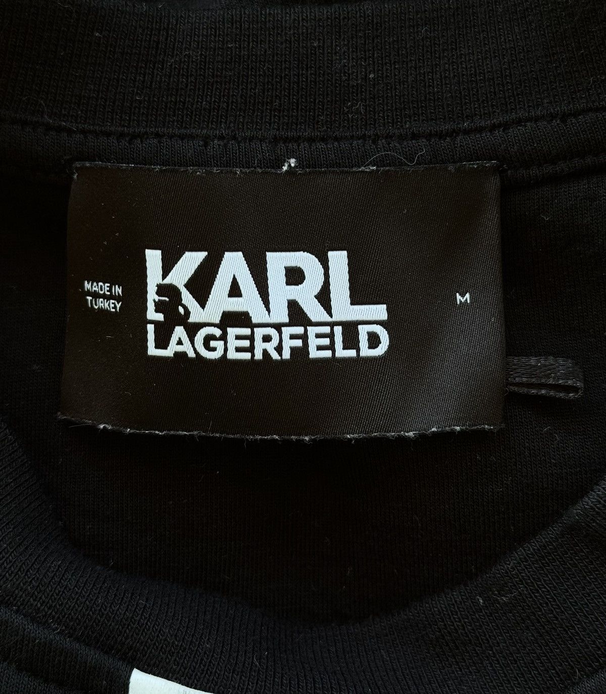 Designer × Karl Lagerfeld Karl Lagerfeld centre logo sweatshirt black Size M / US 6-8 / IT 42-44 - 5 Thumbnail