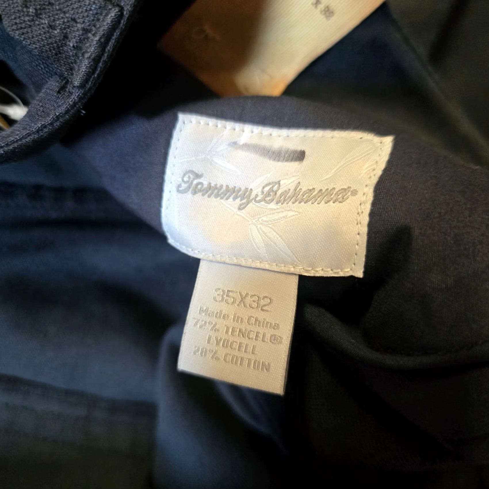 Tommy Bahama Tommy Bahama Pants Mens Size 35x32 Black Tencel Straight Leg Capsule Minimal Size US 35 - 4 Thumbnail