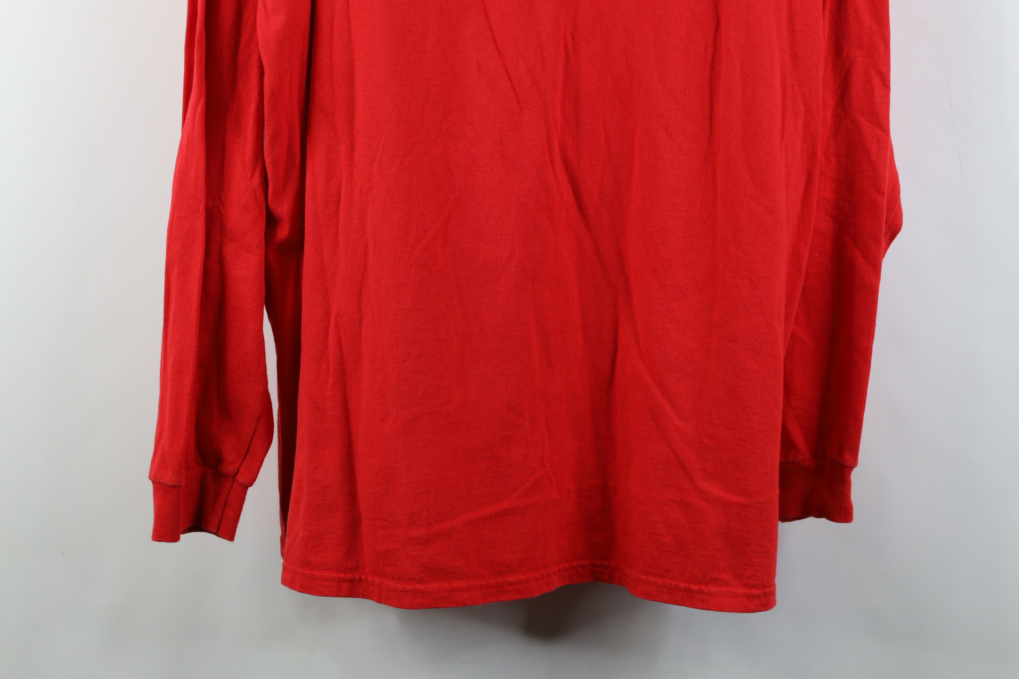 Vintage Vintage 90s Red Wings Hockey Long Sleeve T-Shirt Cotton USA Size US XL / EU 56 / 4 - 3 Thumbnail