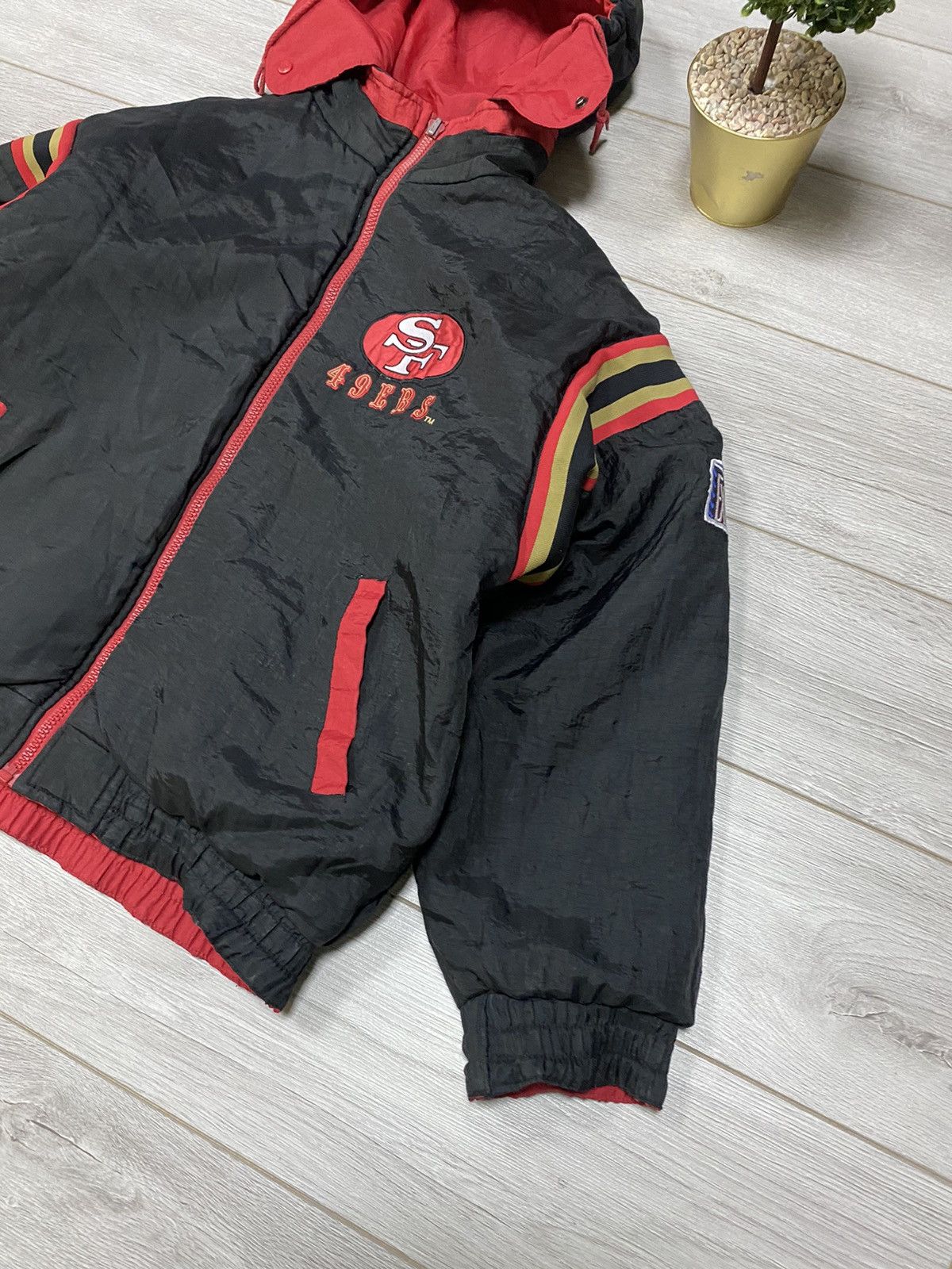 NFL San Francisco 49ers reversible Pro Player Bomber Jacket Size US XL / EU 56 / 4 - 6 Thumbnail