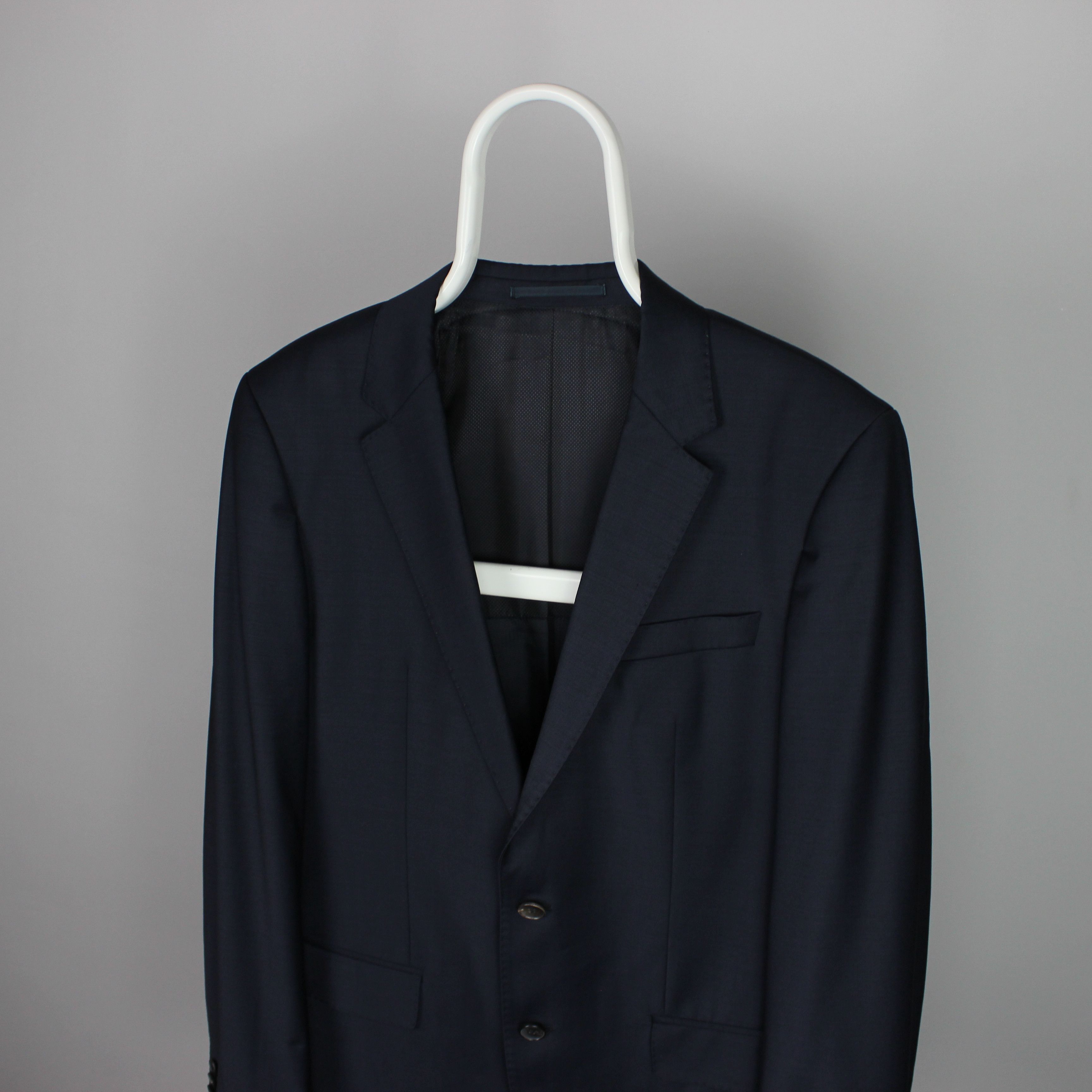 Hugo Boss Hugo Boss blazer men wool navy blue gray 38R 48 Size 38R - 3 Thumbnail