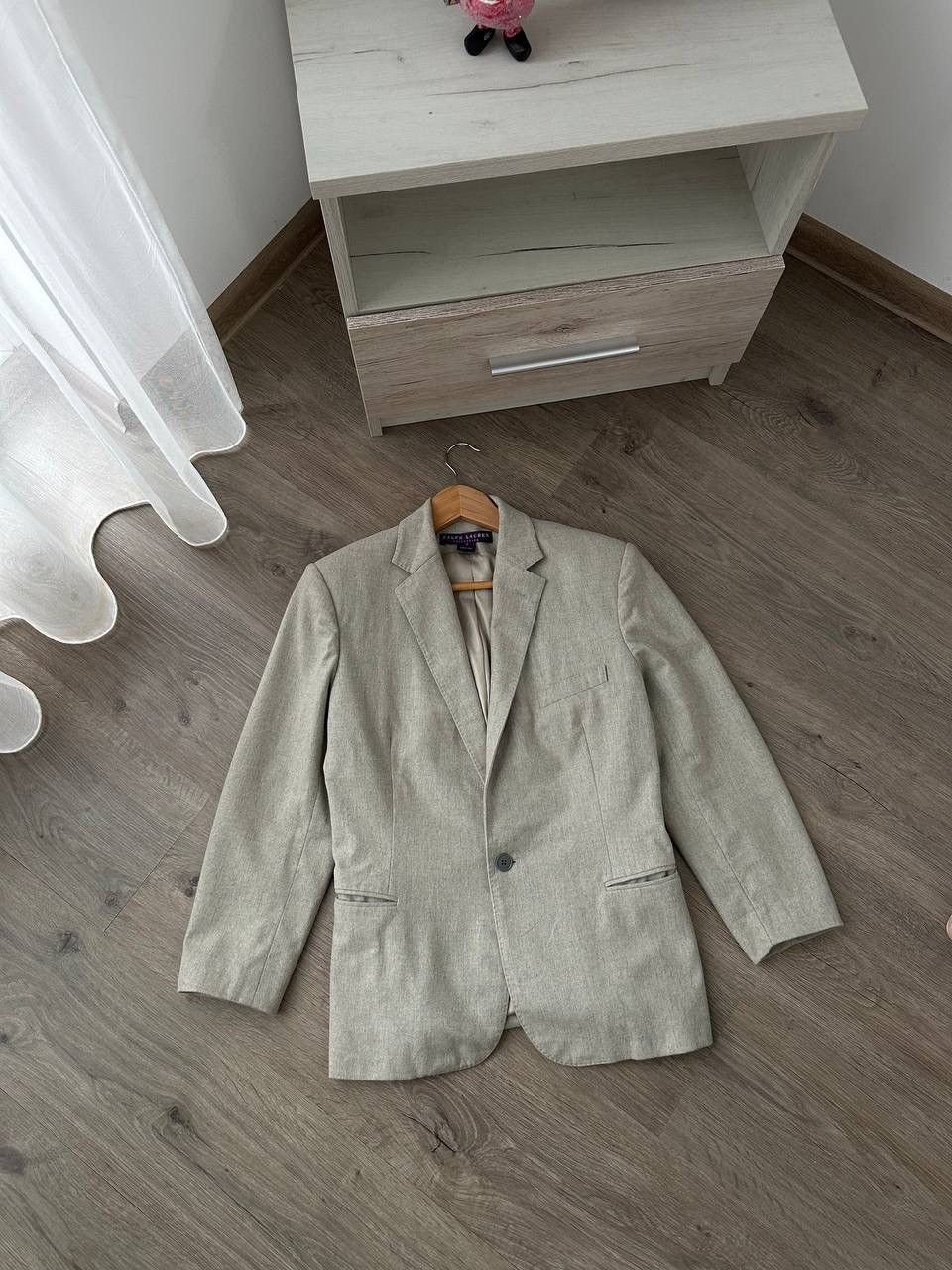 Polo Ralph Lauren × Vintage Vintage Polo Ralph Lauren Merino Wool Women’s White Blazer Size M / US 6-8 / IT 42-44 - 1 Thumbnail