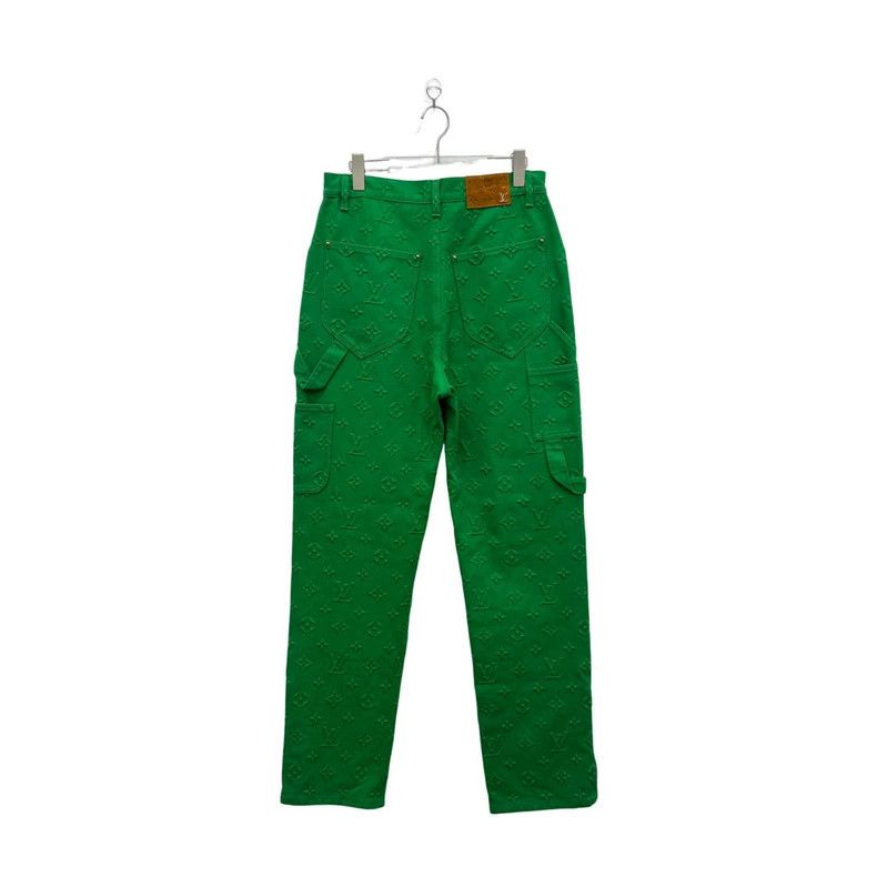 Louis Vuitton Louis Vuitton Green full print print overalls pants Size US 31 - 3 Thumbnail