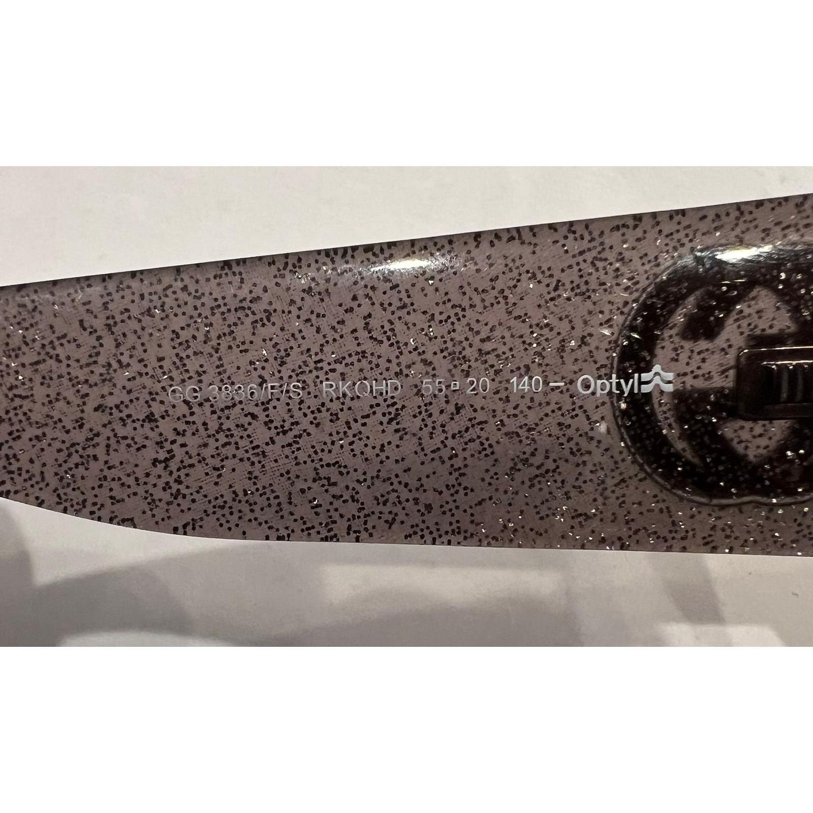 Gucci Glitter Square Optyl Sunglasses 3836/F/S Gray Silver Size ONE SIZE - 5 Thumbnail