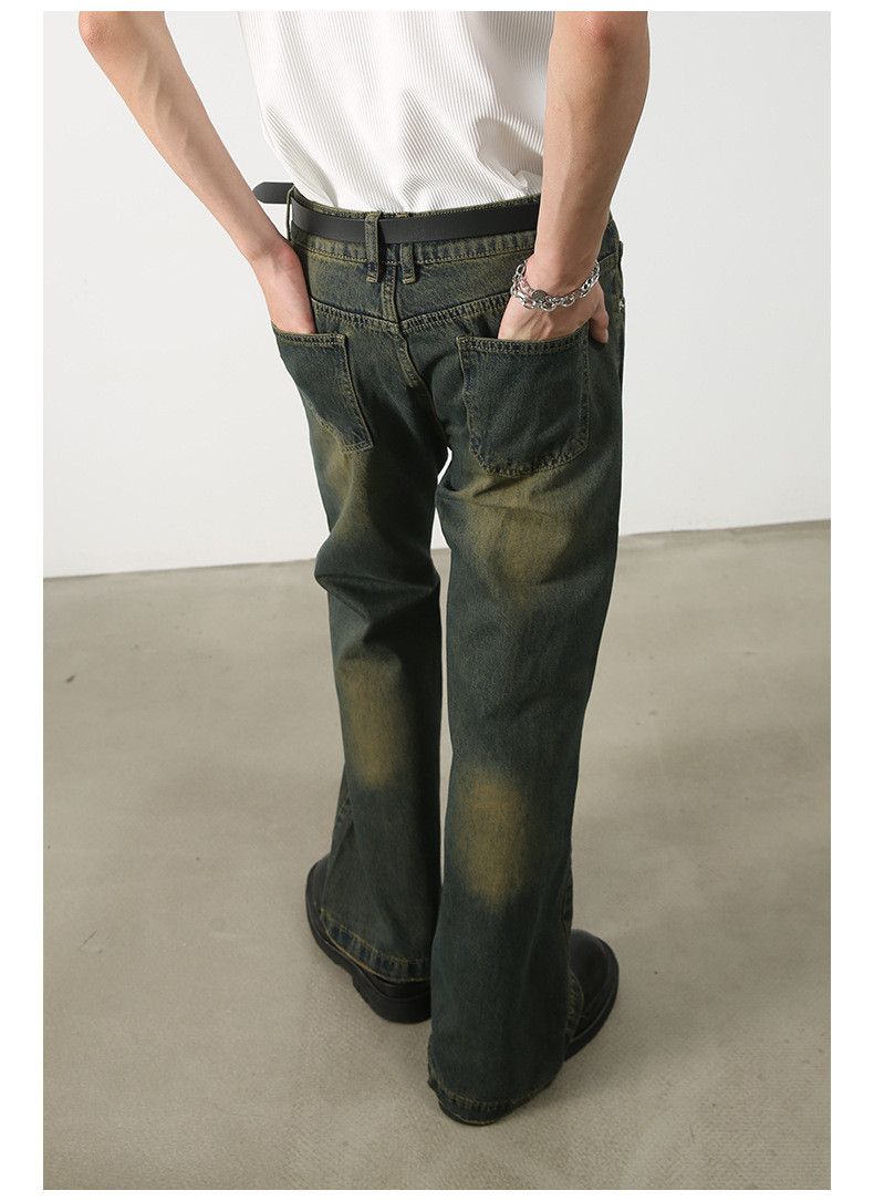 Japanese Brand High street wash distressed loose flared jeans y2k Size US 32 / EU 48 - 4 Thumbnail