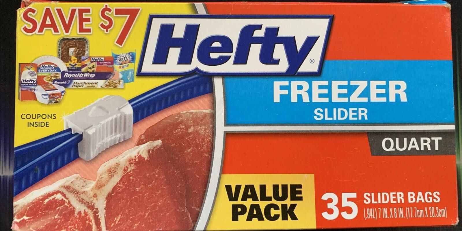 Other Hefty 35 Freezer Slides Quart Value Pack Size ONE SIZE - 5 Thumbnail