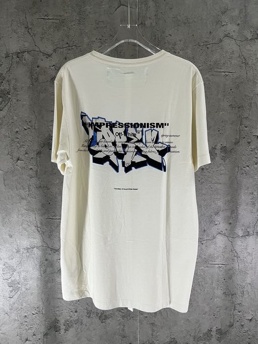 OFF-WHITE Graffiti Tee in White