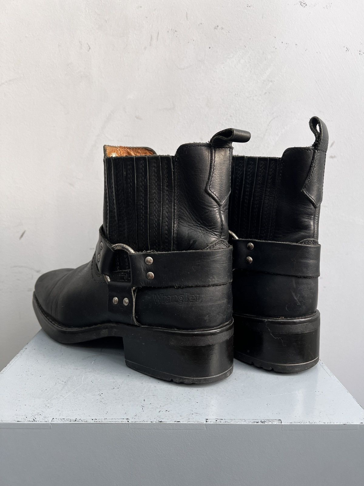 Wrangler Wrangler black leather guidi boots vintage biker style Size US 10 / EU 43 - 6 Thumbnail