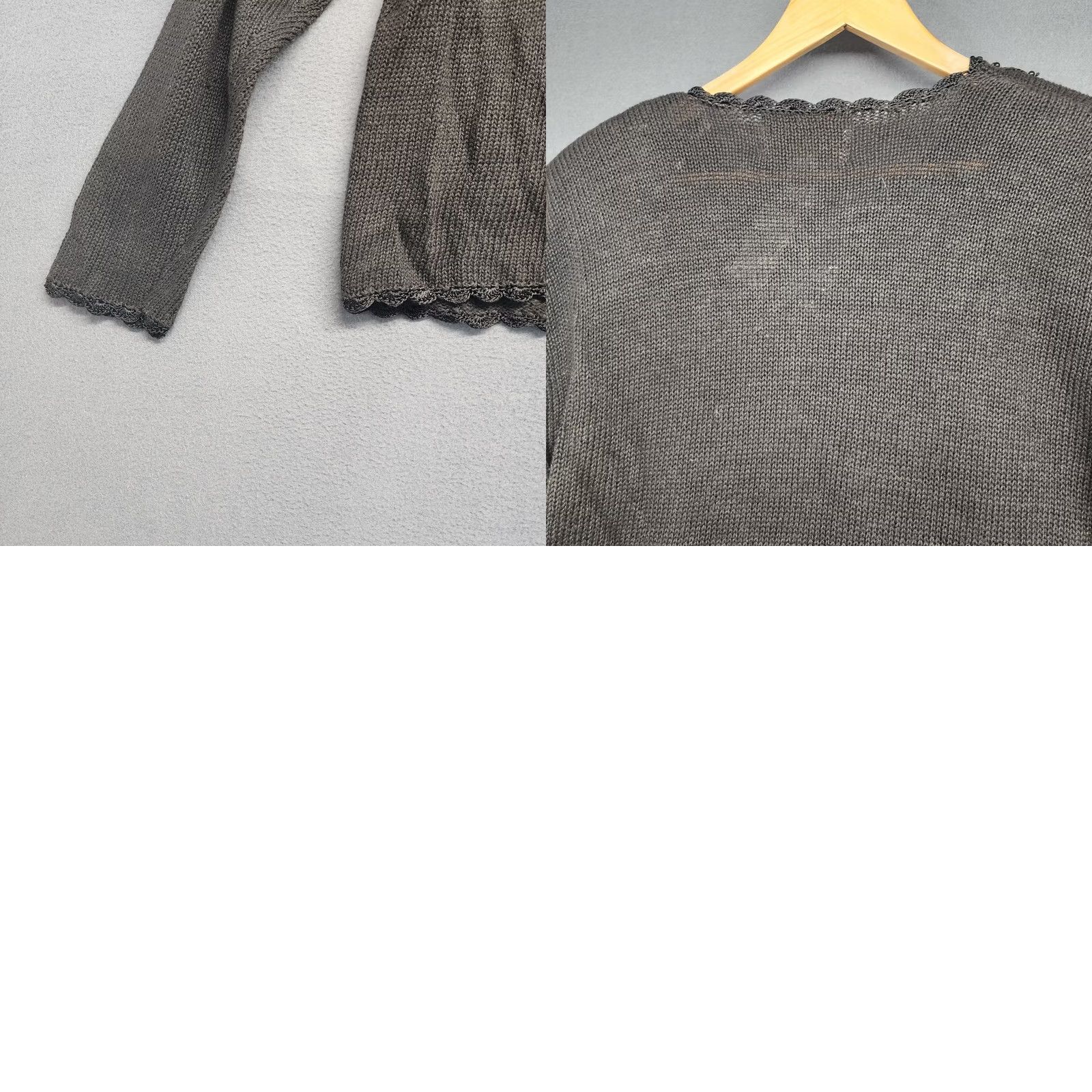 Vintage VINTAGE Tiara Cardigan Sweater Womens Large Black Embellished Floral NEW Size L / US 10 / IT 46 - 9 Thumbnail
