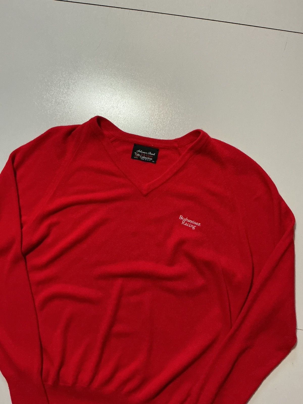 Budweiser Vintage 70s 80s Anheuser Busch Budweiser Racing Sweater Size US M / EU 48-50 / 2 - 4 Thumbnail