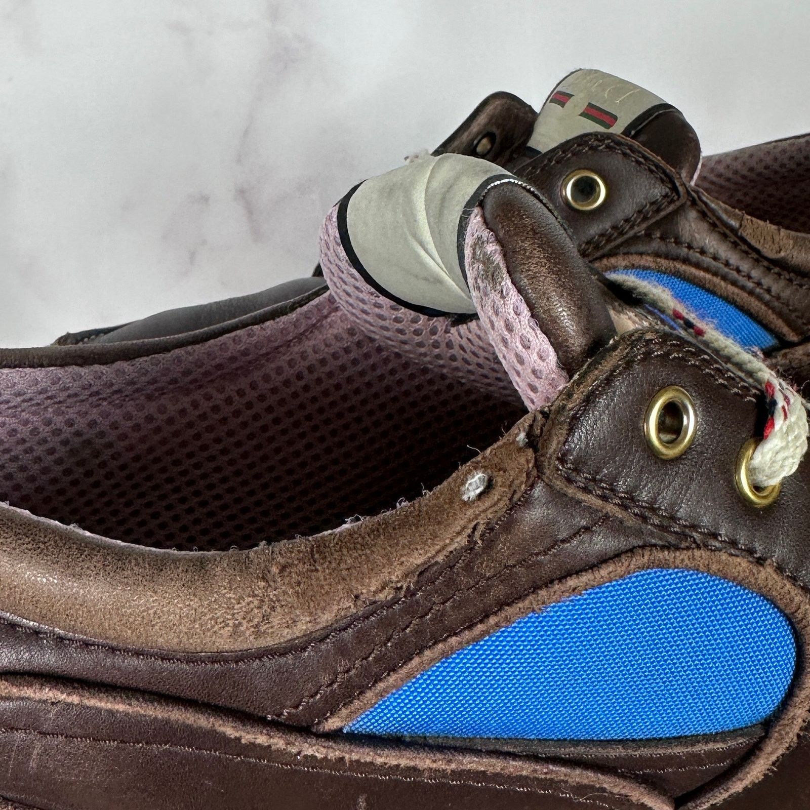 Gucci Boatrek Brown Leather Sneaker Size US 7 / EU 40 - 10 Thumbnail