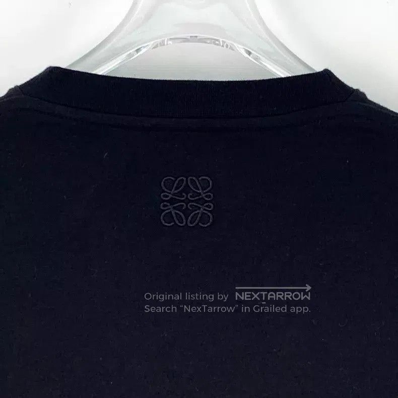 Loewe Loewe Black Moon Rabbit Embroidered Cotton Crew Neck Short Size XS / US 0-2 / IT 36-38 - 6 Thumbnail