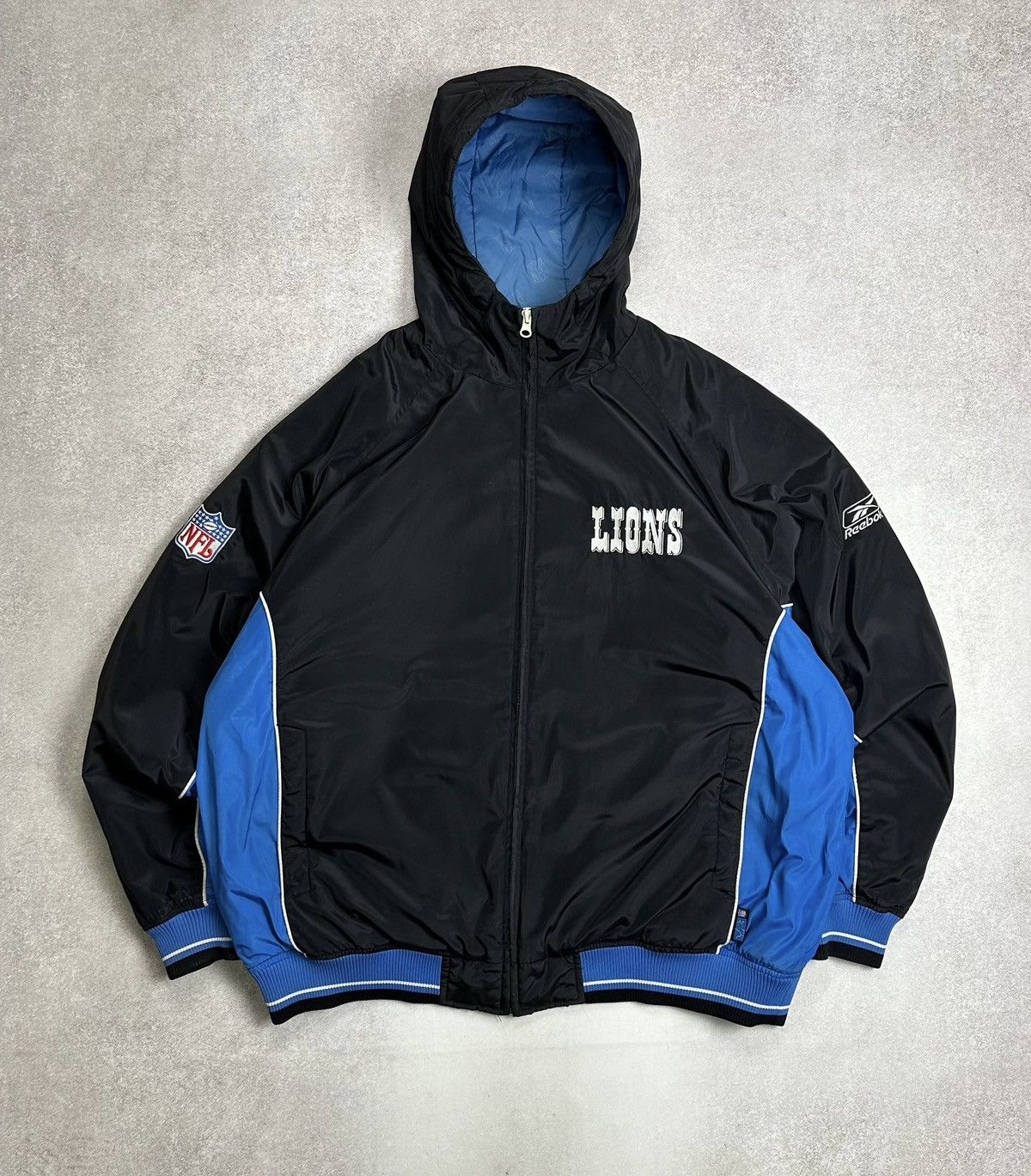 NFL Vintage 90s Reebok Detroit Lions Jacket Size US L / EU 52-54 / 3 - 2 Thumbnail