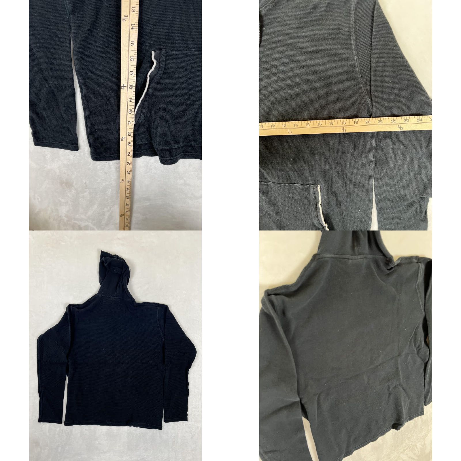 Polo Ralph Lauren Polo Ralph Lauren Sleepwear Hoodie Mens Large Black Waffle Knit Pajama Top Size US L / EU 52-54 / 3 - 8 Thumbnail