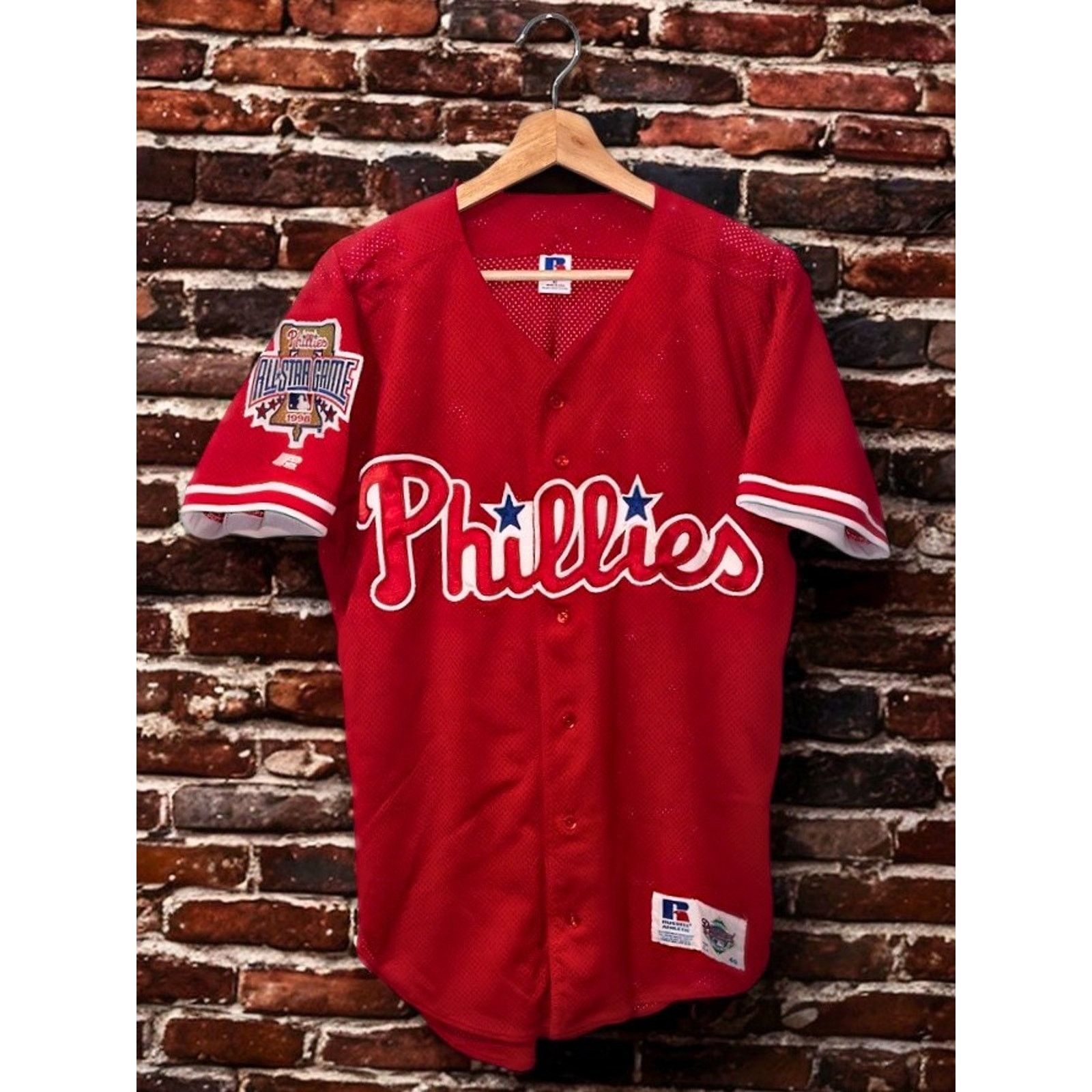 Russell Athletic Philadelphia Phillies 96 All Star BP Jersey Russell Sz 40 M Size US M / EU 48-50 / 2 - 4 Thumbnail
