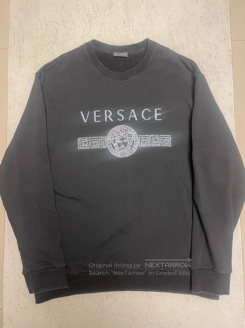 Versace Versace logo diamond sweatshirt Size US XL / EU 56 / 4 - 1 Thumbnail
