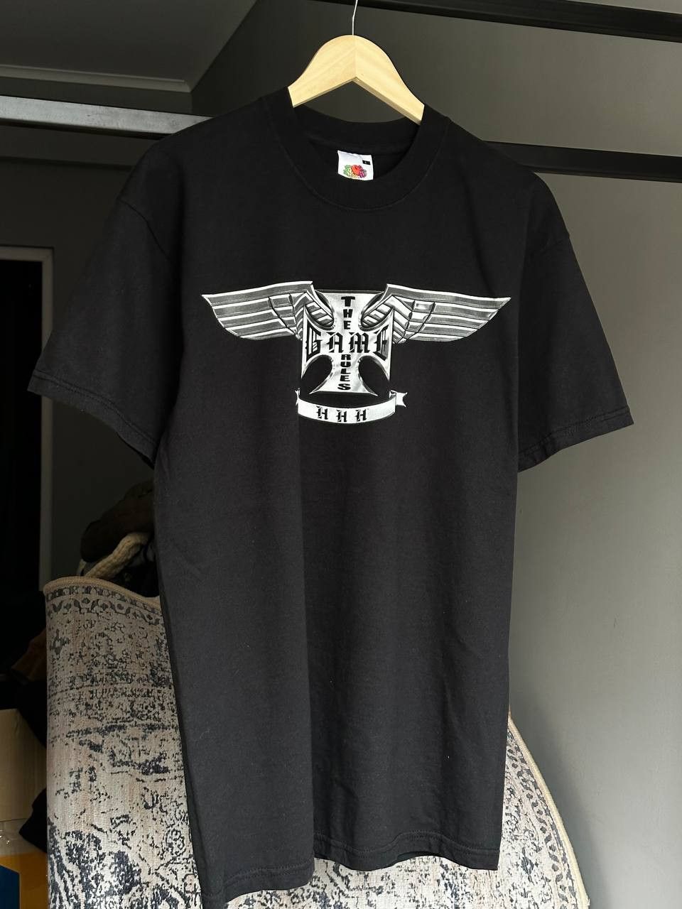 WWE Vintage 2004 WWE Triple H Wrestling USA T Shirt Black Size US L / EU 52-54 / 3 - 1 Thumbnail
