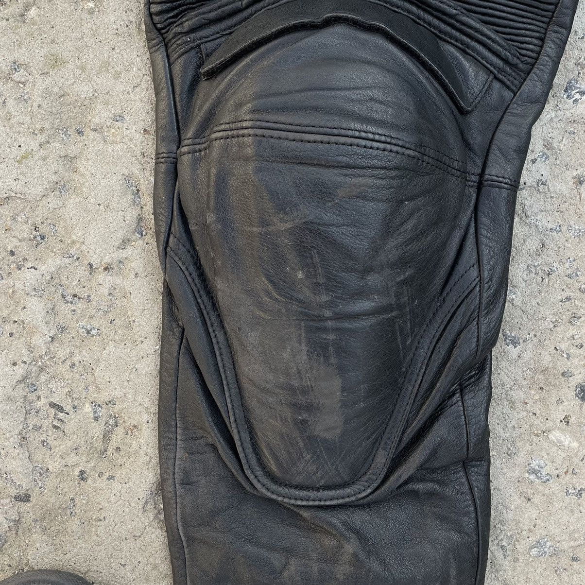 Leather × Vintage Vintage Leather Pants Moto Uvex 90s Y2K Style USA Size US 30 / EU 46 - 5 Thumbnail