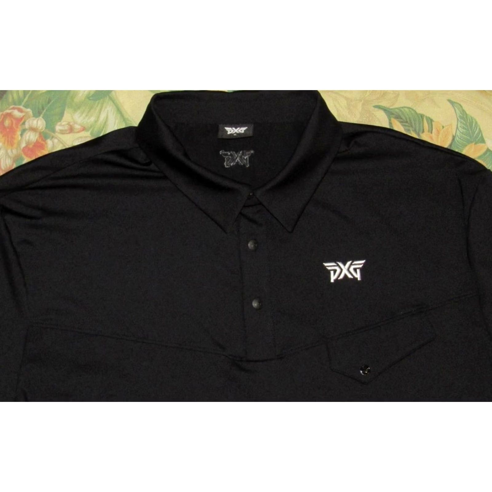Vintage PXG Black Long Sleeve Polo Shirt XL Mens Size US XL / EU 56 / 4 - 2 Thumbnail