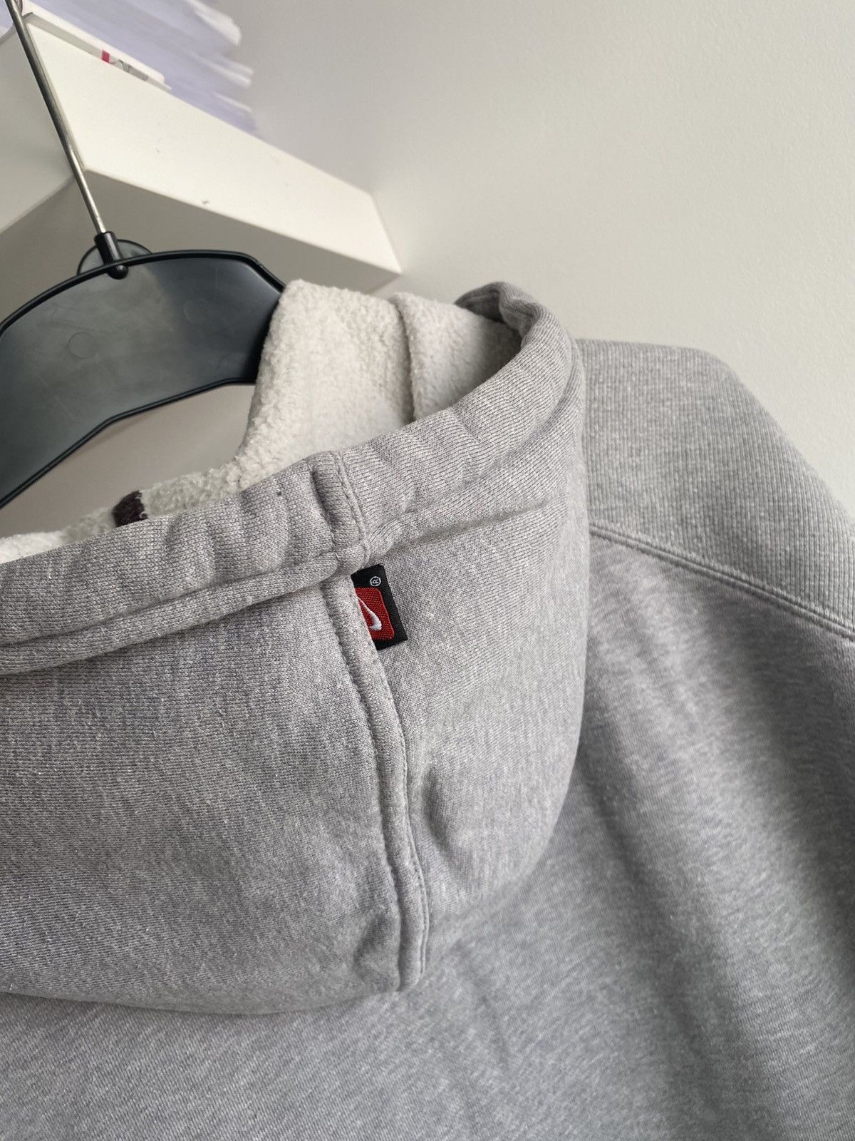 Nike × Vintage Nike Spell out Hoodie boxy fit XL silver tag 00s vintage y2k Size US XL / EU 56 / 4 - 8 Thumbnail