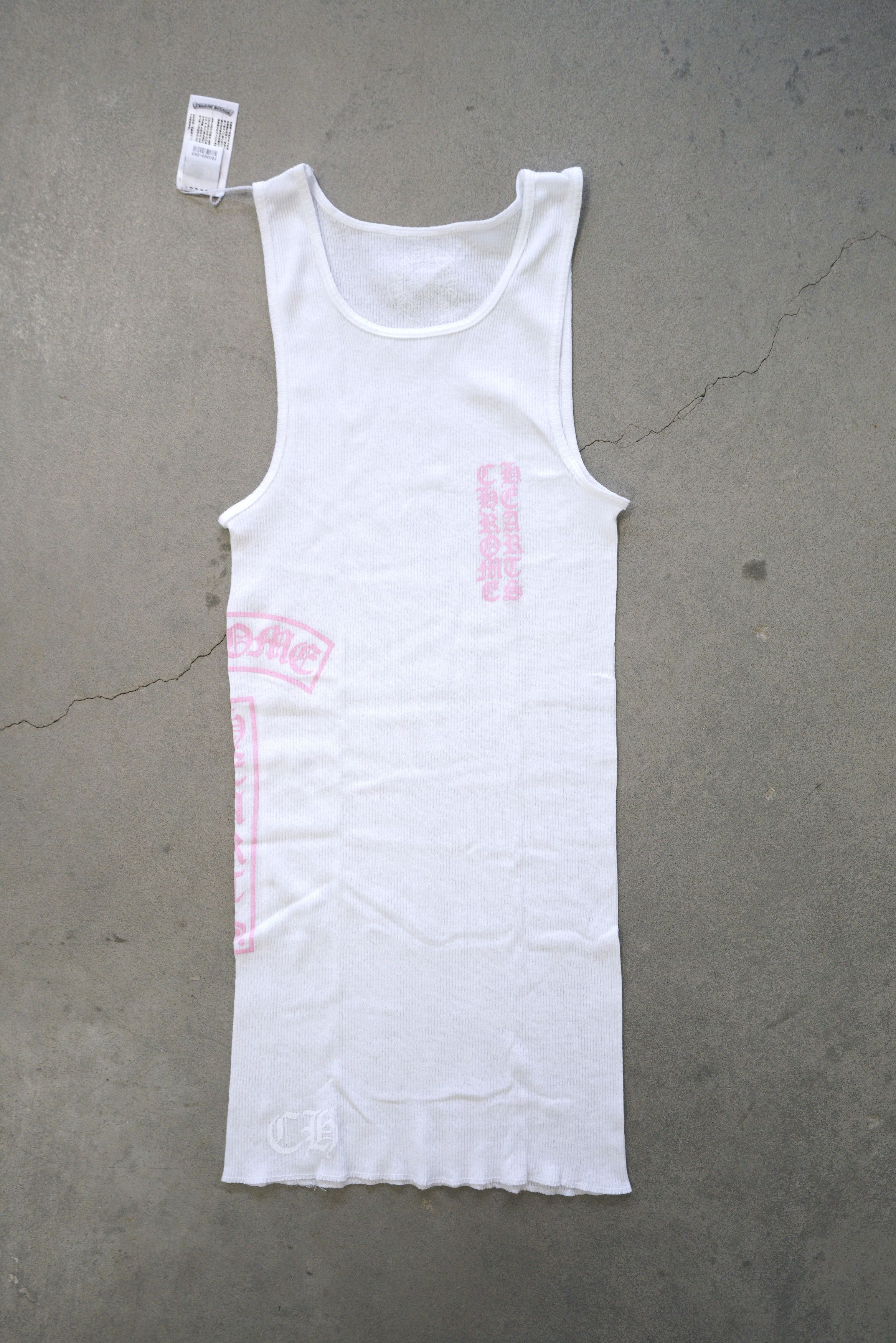 Chrome Hearts Chrome Hearts T - Bar Cross Tanks - White | Grailed
