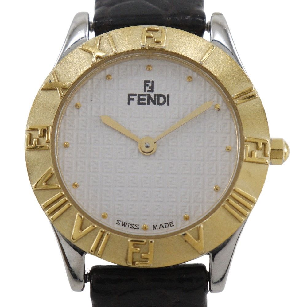 Fendi Fendi Fendi Gold Plated Stainless Steel Watch Metal Quartz 2000L DUTY FREE for USA Size ONE SIZE - 1 Thumbnail