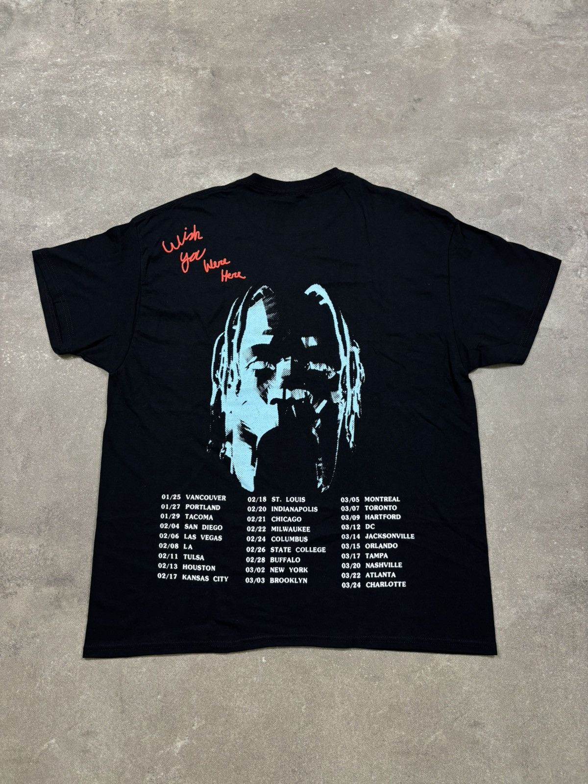 Travis Scott Travis Scott Astroworld Tour Tee, Black Size US XL / EU 56 / 4 - 2 Thumbnail
