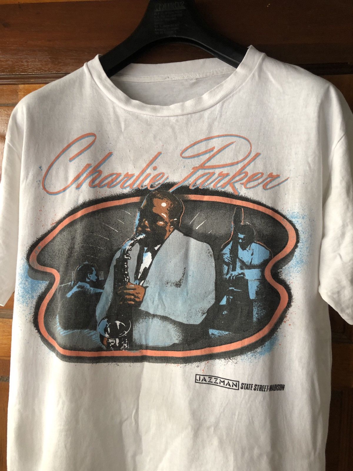 Vintage VINTAGE CHARLIE PARKER JAZZ T SHIRT Size US L / EU 52-54 / 3 - 1 Thumbnail