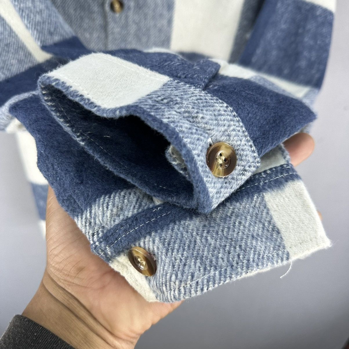 Shein Vintage Shein Flannel Jacket Blue Checkered Size US M / EU 48-50 / 2 - 9 Thumbnail