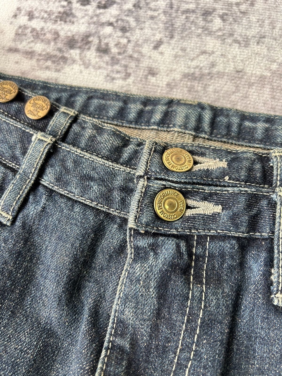 PPFM PPFM Carpenter Solid Washed Denim Pants Size US 32 / EU 48 - 8 Thumbnail