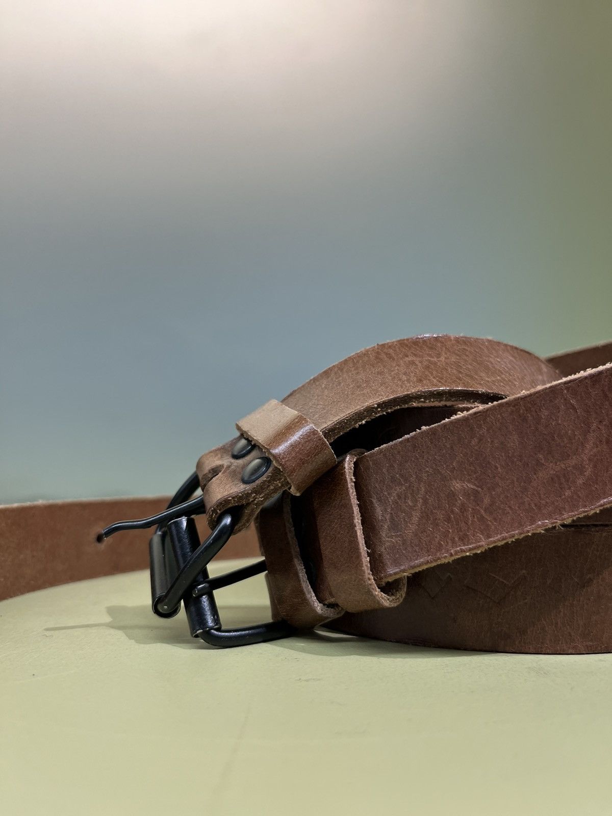 Raf Simons Raf Simons AW05 History of My World Double Leather Belt Size ONE SIZE - 2 Thumbnail