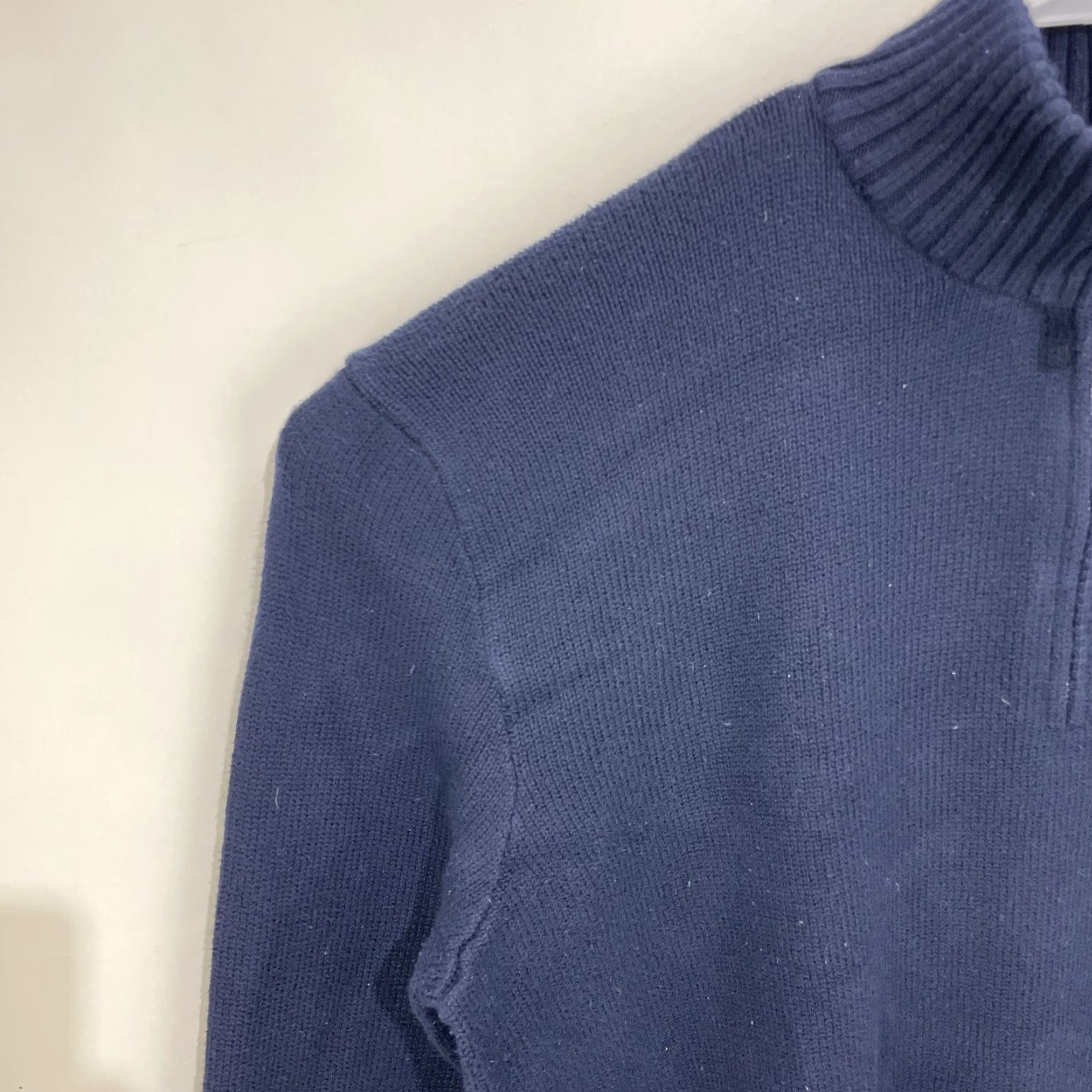 Polo Ralph Lauren Polo Ralph Lauren Sweater 1/4 Zip Shirt Men XL Blue Size US XL / EU 56 / 4 - 4 Thumbnail