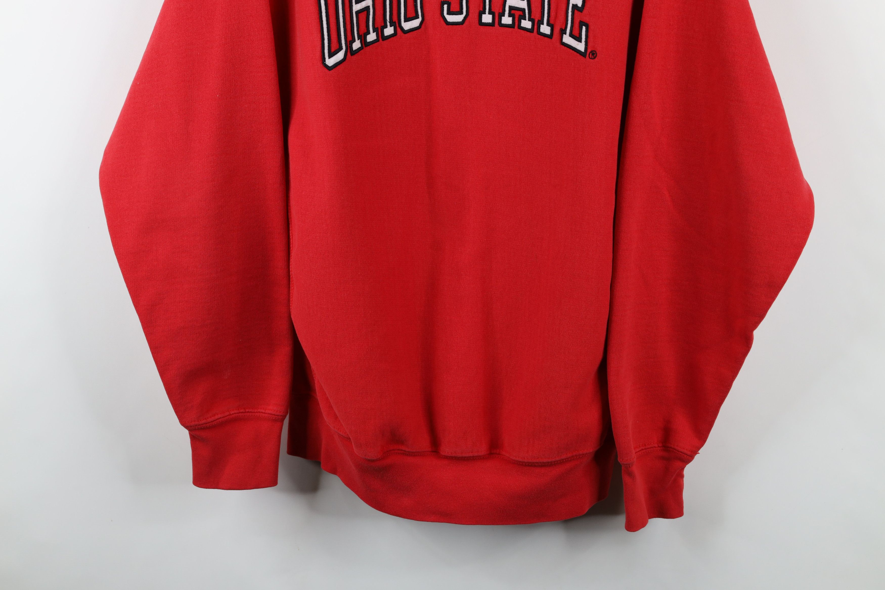 Vintage Vintage 90s Heavyweight Ohio State University Sweatshirt Red Size US XL / EU 56 / 4 - 3 Thumbnail