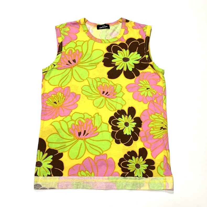 Comme des Garcons Comme Des Garcons Flower vest t-shirt Size S / US 4 / IT 40 - 1 Thumbnail